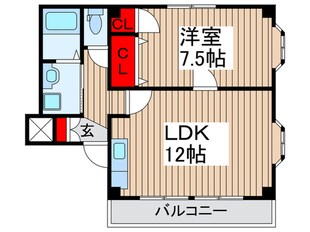 南流山パ－ルハイツの物件間取画像